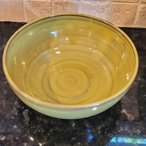 Seagrove North Carolina Olive Green Pottery Bowl